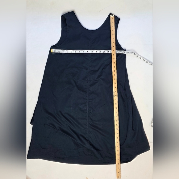 COS Sleeveless Cotton Dark Blue Dress, Small - Picture 8 of 10